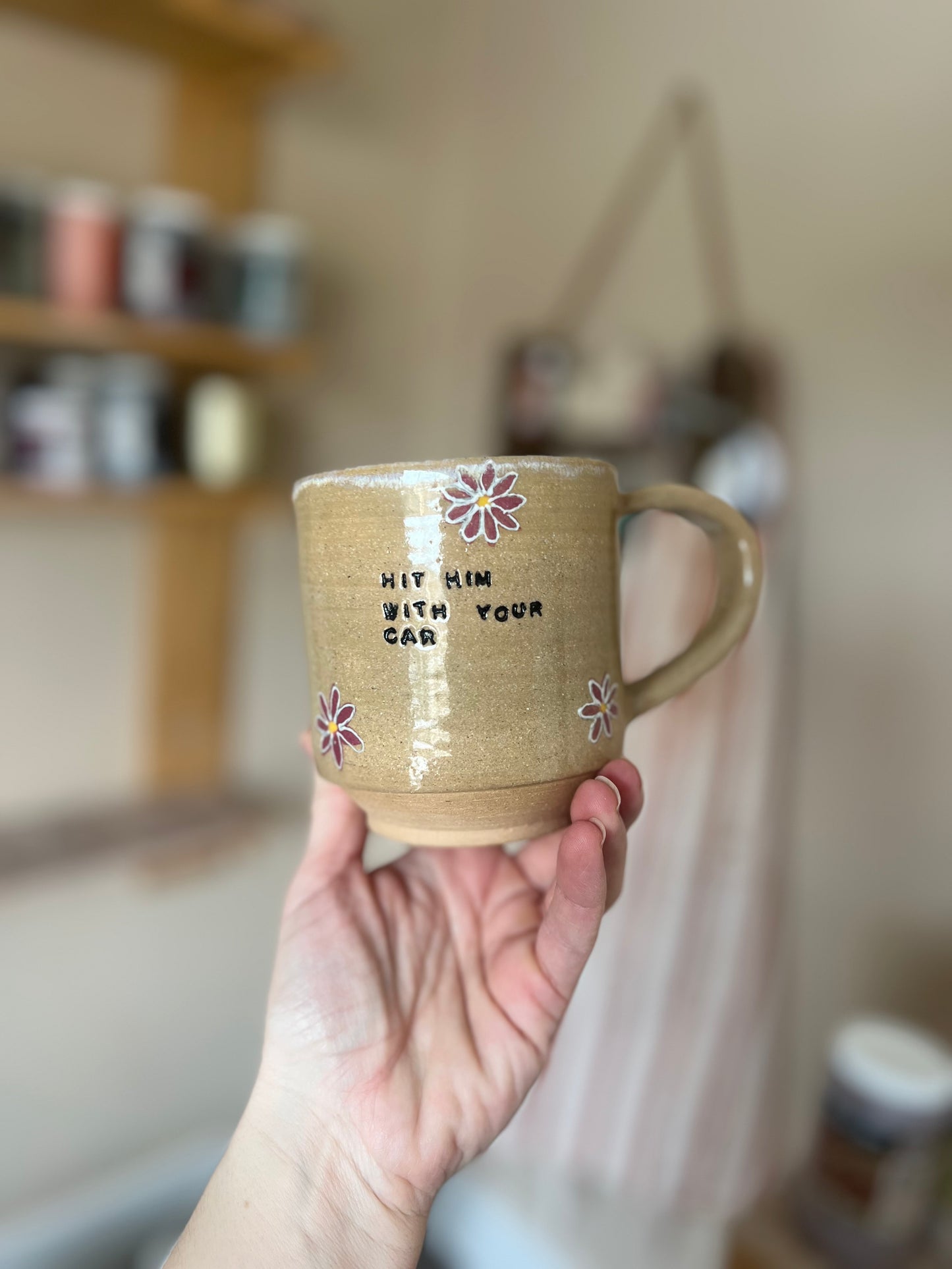 “Hit him with your car” Mug